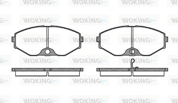 Woking P2753.02 - Kit pastiglie freno, Freno a disco autozon.pro