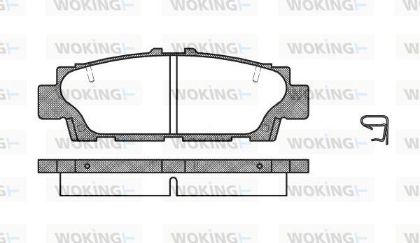 Woking P2763.00 - Kit pastiglie freno, Freno a disco autozon.pro