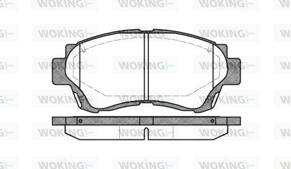 Woking P2703.00 - Kit pastiglie freno, Freno a disco autozon.pro