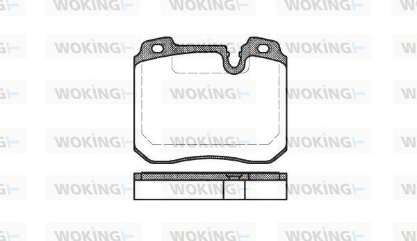 Woking P2783.00 - Kit pastiglie freno, Freno a disco autozon.pro