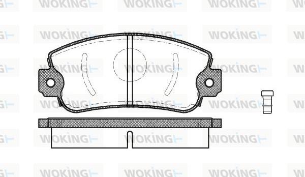 Woking P2723.02 - Kit pastiglie freno, Freno a disco autozon.pro