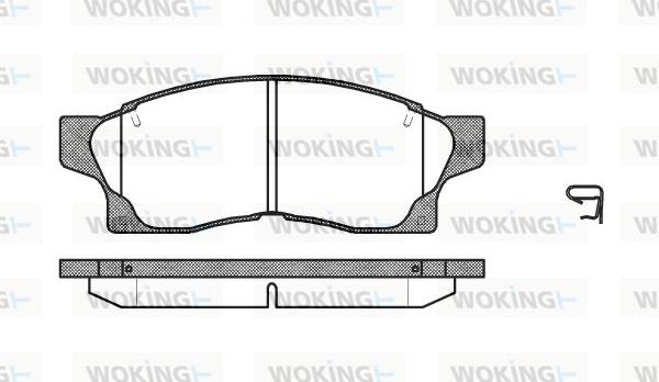 Woking P2773.00 - Kit pastiglie freno, Freno a disco autozon.pro