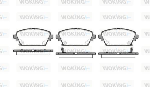 Woking P7943.02 - Kit pastiglie freno, Freno a disco autozon.pro