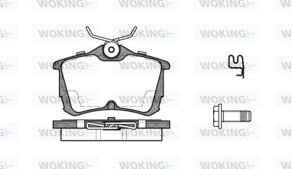 Woking P7953.02 - Kit pastiglie freno, Freno a disco autozon.pro