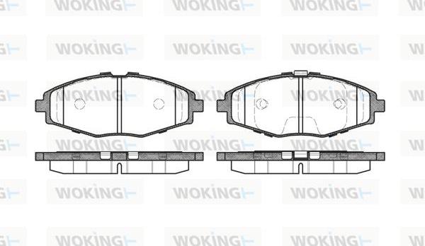 Woking P7963.00 - Kit pastiglie freno, Freno a disco autozon.pro