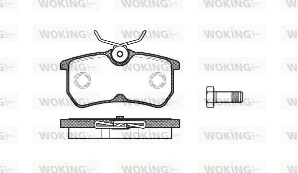 Woking P7933.00 - Kit pastiglie freno, Freno a disco autozon.pro