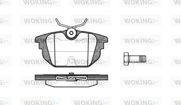 Woking P7923.00 - Kit pastiglie freno, Freno a disco autozon.pro