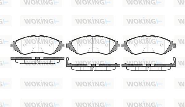 Woking P7453.02 - Kit pastiglie freno, Freno a disco autozon.pro