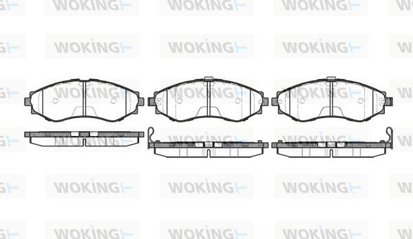 Woking P7453.32 - Kit pastiglie freno, Freno a disco autozon.pro