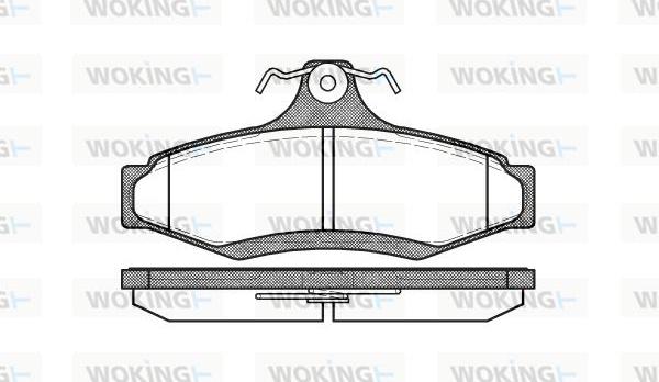 Woking P7463.10 - Kit pastiglie freno, Freno a disco autozon.pro