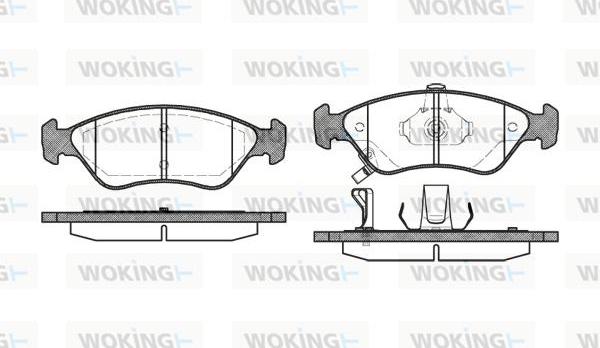 Woking P7483.02 - Kit pastiglie freno, Freno a disco autozon.pro