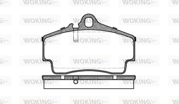 Woking P7543.00 - Kit pastiglie freno, Freno a disco autozon.pro