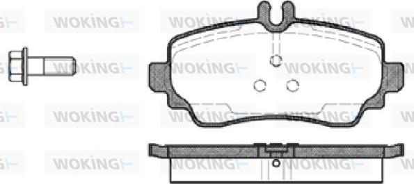 Woking P7503.00 - Kit pastiglie freno, Freno a disco autozon.pro