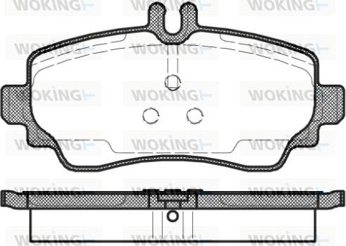 Woking P7503.02 - Kit pastiglie freno, Freno a disco autozon.pro