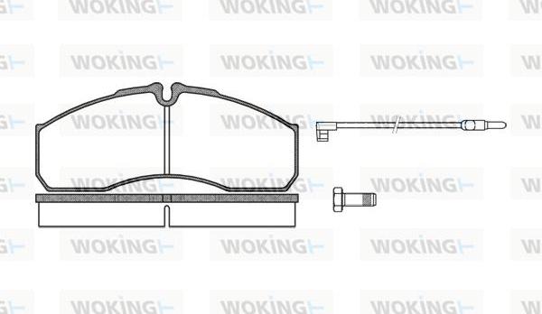 Woking P7513.12 - Kit pastiglie freno, Freno a disco autozon.pro