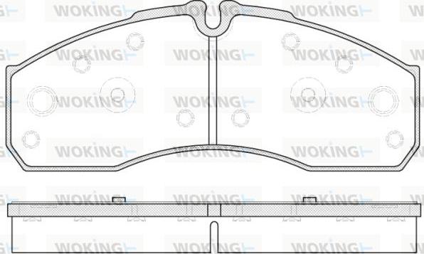 Woking P7513.30 - Kit pastiglie freno, Freno a disco autozon.pro