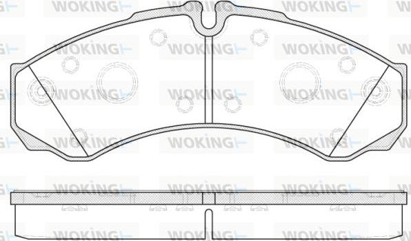 Woking P7513.20 - Kit pastiglie freno, Freno a disco autozon.pro