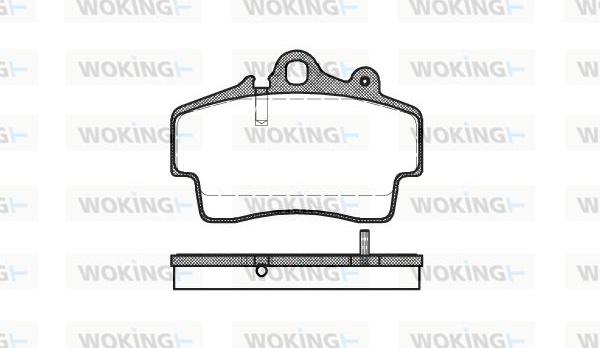 Woking P7533.00 - Kit pastiglie freno, Freno a disco autozon.pro