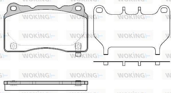 Woking P7663.64 - Kit pastiglie freno, Freno a disco autozon.pro