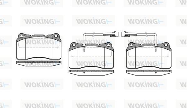 Woking P7663.02 - Kit pastiglie freno, Freno a disco autozon.pro