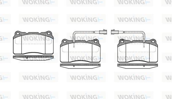 Woking P7663.22 - Kit pastiglie freno, Freno a disco autozon.pro