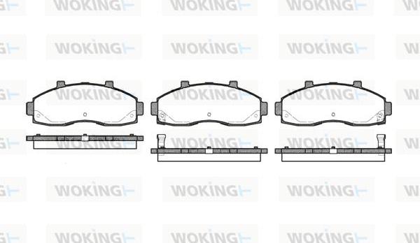 Woking P7623.02 - Kit pastiglie freno, Freno a disco autozon.pro