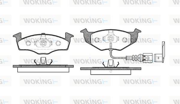 Woking P7093.11 - Kit pastiglie freno, Freno a disco autozon.pro