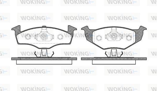 Woking P7093.20 - Kit pastiglie freno, Freno a disco autozon.pro