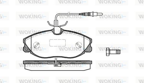 Woking P7043.04 - Kit pastiglie freno, Freno a disco autozon.pro