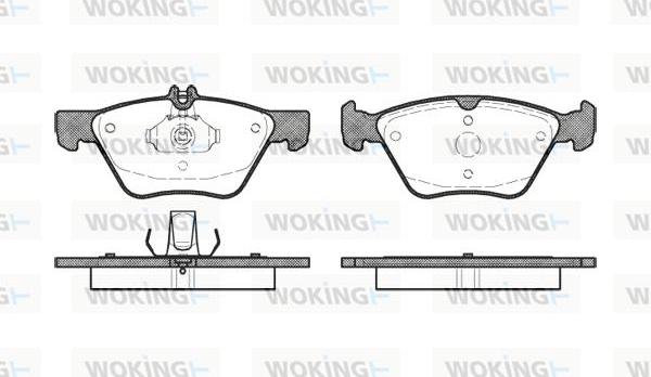 Woking P7013.00 - Kit pastiglie freno, Freno a disco autozon.pro