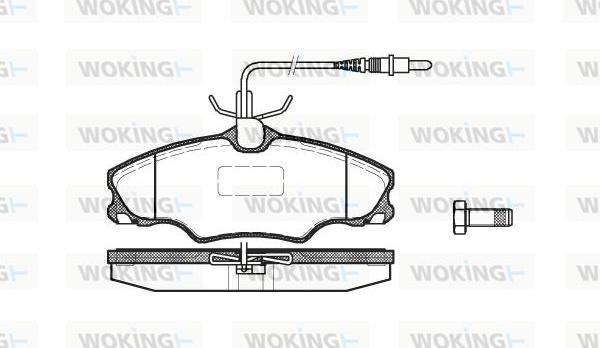 Woking P7033.04 - Kit pastiglie freno, Freno a disco autozon.pro