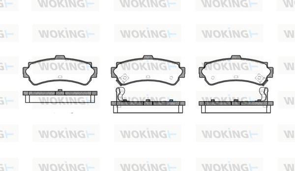 Woking P7073.02 - Kit pastiglie freno, Freno a disco autozon.pro