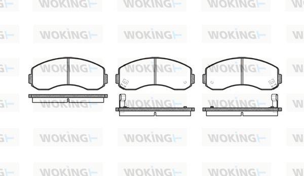 Woking P7193.02 - Kit pastiglie freno, Freno a disco autozon.pro