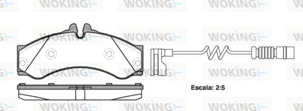 Woking P7143.12 - Kit pastiglie freno, Freno a disco autozon.pro