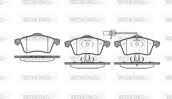 Woking P7183.01 - Kit pastiglie freno, Freno a disco autozon.pro