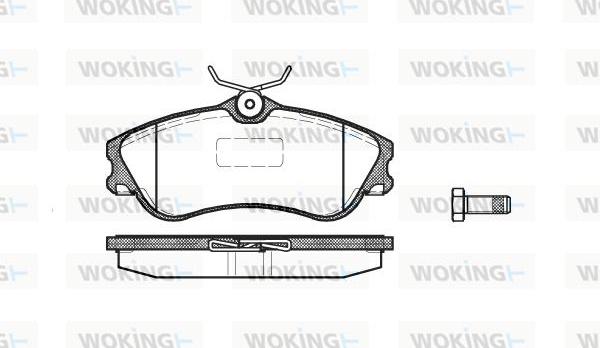 Woking P7343.00 - Kit pastiglie freno, Freno a disco autozon.pro