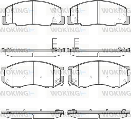 Woking P7363.04 - Kit pastiglie freno, Freno a disco autozon.pro