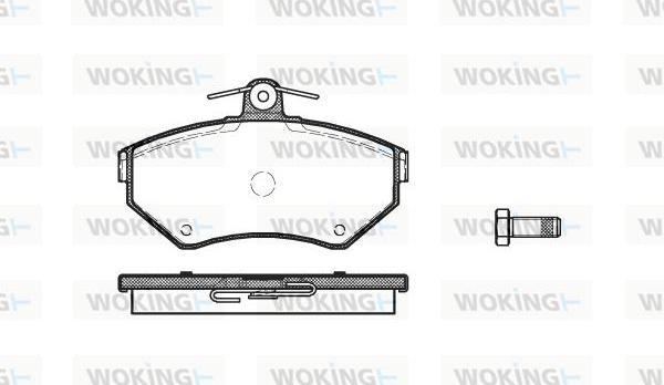 Woking P7313.00 - Kit pastiglie freno, Freno a disco autozon.pro