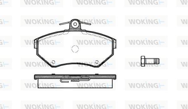 Woking P7313.10 - Kit pastiglie freno, Freno a disco autozon.pro