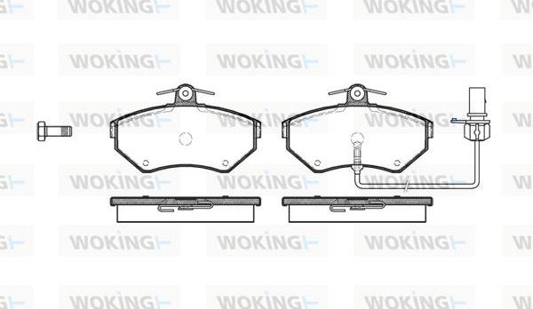 Woking P7313.12 - Kit pastiglie freno, Freno a disco autozon.pro