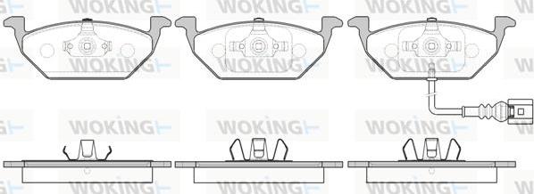 Woking P7333.41 - Kit pastiglie freno, Freno a disco autozon.pro