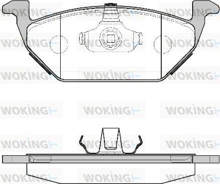 Woking P7333.00 - Kit pastiglie freno, Freno a disco autozon.pro