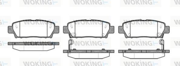 Woking P7323.02 - Kit pastiglie freno, Freno a disco autozon.pro