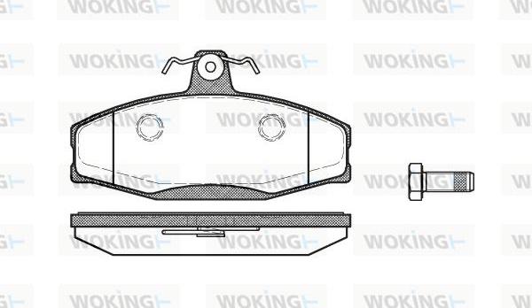 Woking P7203.20 - Kit pastiglie freno, Freno a disco autozon.pro