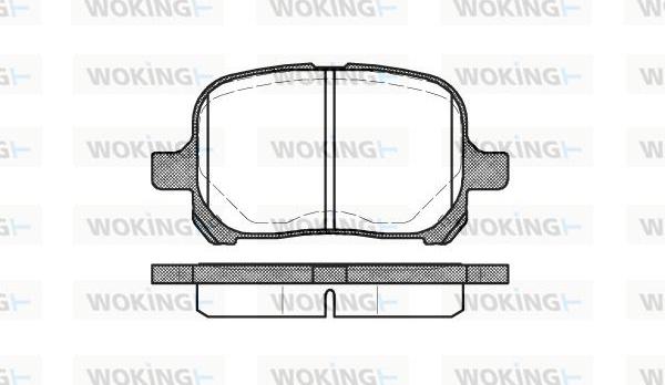 Woking P7213.00 - Kit pastiglie freno, Freno a disco autozon.pro