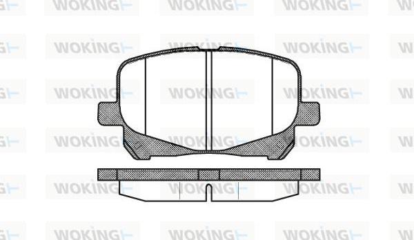 Woking P7213.10 - Kit pastiglie freno, Freno a disco autozon.pro