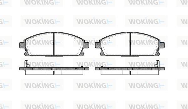 Woking P7743.12 - Kit pastiglie freno, Freno a disco autozon.pro