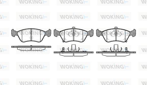 Woking P7763.02 - Kit pastiglie freno, Freno a disco autozon.pro