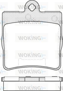 Woking P7783.10 - Kit pastiglie freno, Freno a disco autozon.pro