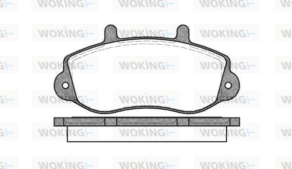 Woking P7773.00 - Kit pastiglie freno, Freno a disco autozon.pro